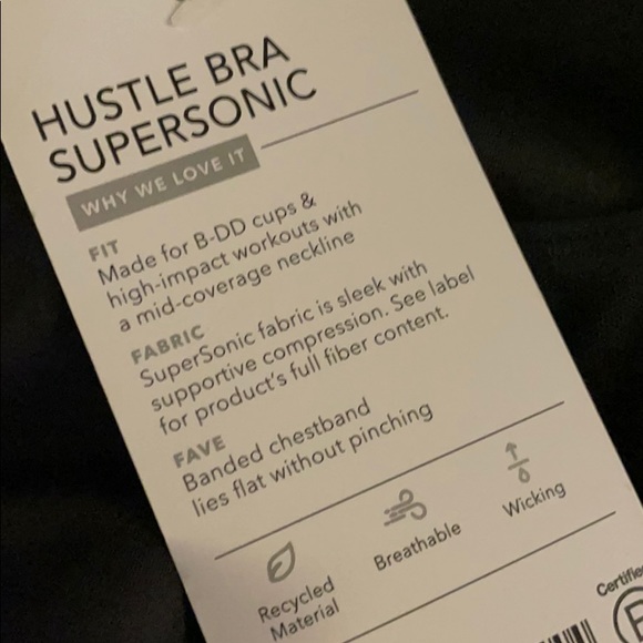 Athleta Hustle Bra in Supersonic Black NWT - Picture 8 of 8